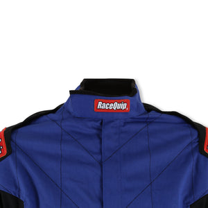 RaceQuip Chevron-1 Single Layer Racing Driver Fire Suit Jacket [SFI 3.2A/1] - Red / Blue