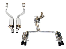 Load image into Gallery viewer, AWE Exhaust for Audi S5 Cabriolet 3.0 (2010-2013) Resonated or Non-Resonated Downpipes Touring Catback with Black or Silver Tips - Resonated Downpipes / Diamond Black Tips Alternate Image