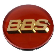 Load image into Gallery viewer, BBS Center Caps (56mm 70mm) Red / Blue / Black / Gold - 56mm Red/Gold (56.24.012) Alternate Image