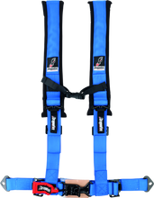 Load image into Gallery viewer, DragonFire Racing ATV Seat Belt Harness [2" or 3" Buckle H-Style] Black / Red / Grey / Blue / Orange - 2" / Blue Alternate Image