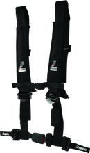 Load image into Gallery viewer, DragonFire Racing ATV Seat Belt Harness [2" or 3" Buckle 4 Point EZ-Adjust] Black or Red - 2" / Black Alternate Image