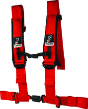 Load image into Gallery viewer, DragonFire Racing ATV Seat Belt Harness [2" or 3" Buckle 4 Point EZ-Adjust] Black or Red - 3" / Red Alternate Image