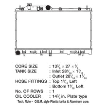 Load image into Gallery viewer, CSF Radiator Subaru Legacy 2.5L (2010-2014) OEM Replacement w/ Aluminum Core 3500 Alternate Image