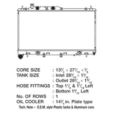 Load image into Gallery viewer, CSF Radiator Subaru Legacy/ Outback 3.6L (2010-2014) OEM Replacement w/ Aluminum Core 3501 Alternate Image