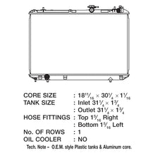 Load image into Gallery viewer, CSF Radiator Toyota Highlander 3.3L V6 Full Hybrid EV-Gas (2008-2010) OEM Replacement w/ Aluminum Core 3505 Alternate Image