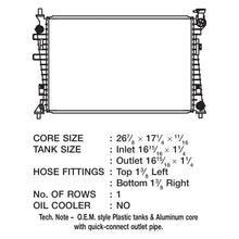 Load image into Gallery viewer, CSF Radiator Ford Focus 2.0L (2008-2011) OEM Replacement w/ Aluminum Core 3510 Alternate Image