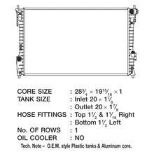 Load image into Gallery viewer, CSF Radiator Lincoln MKT (2010-2012) OEM Replacement w/ Aluminum Core 3511 Alternate Image