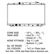 Load image into Gallery viewer, CSF Radiator Acura RDX TSX (2010-2018) OEM Replacement w/ Aluminum Core 3517 Alternate Image