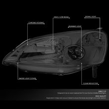 Load image into Gallery viewer, DNA Headlights for Honda Civic ES1  / EM2 (2001-2003) with Black or Chrome Housing and Clear or Smoke Lens Alternate Image