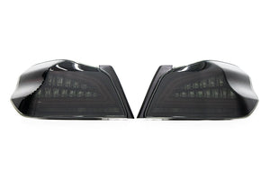 OLM Tail Lights Subaru WRX / WRX STI (2015-2021) [Spec CR Sequential] Smoked Lens / Black Base