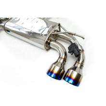 Load image into Gallery viewer, Invidia Q300 Exhaust VW Golf R MK7.5 (17-19) Valved Catback w/ Dual Exit / Round Rolled Polished or Titanium Blue Tips Alternate Image