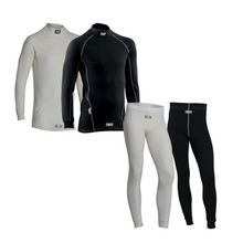 Load image into Gallery viewer, OMP FIRST Top / Pants Fireproof Underwear [FIA 8856-2018] Black or White - Tops / White / Small Alternate Image