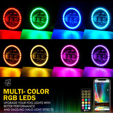 Load image into Gallery viewer, Xprite Fog Lights Chrysler PT Cruiser (2006-2010) 4 Inch RGB LED Halo Escapade Series - Default Title Alternate Image