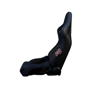 BRAUM Elite-R Racing Seats (Reclinable - Black Trim) Black / Blue / Red Cloth