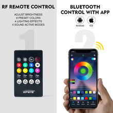 Load image into Gallery viewer, Xprite Focal Series Truck Bed RGB LED Lights 8 Pods Set w/ Remote Control - Default Title Alternate Image
