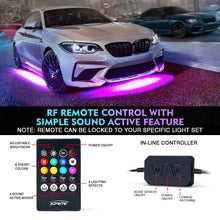 Load image into Gallery viewer, Xprite Dual Row RGB LED Underbody Glow Kit [Rivalry Series] w/ Remote Control and Bluetooth - Default Title Alternate Image