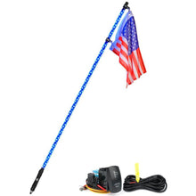 Load image into Gallery viewer, Xprite Twister Series Spiral Solid Color LED Flag Pole Whip Light - Multiple Length Options Alternate Image