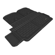 Load image into Gallery viewer, 3D MAXpider M1TL0431309 Kagu black carbon fiber cargo liner for 2022-2026 Tesla Model X 6-seat and 7-seat, installs behind 2nd row with 3rd row cross folded Alternate Image