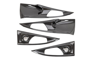 OLM Interior Door Handle Trim Honda Civic (16-21) Civic Type R (17-21) LE Carbon Fiber