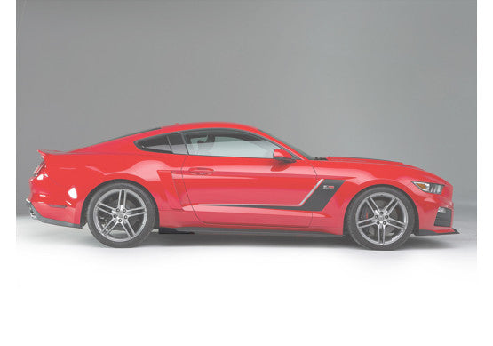 Roush Body Kit Ford Mustang (2015-2023) Rocker Winglets - Molded Black