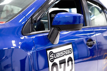 Load image into Gallery viewer, OLM Lower Mirror Mount Cover for Subaru WRX / WRX STI (15-21) Crosstrek (15-17) LE Dry Carbon Fiber OLMA.70093.1 Alternate Image