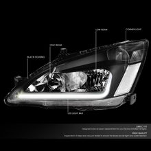 Load image into Gallery viewer, DNA Headlights for Honda Accord (2003-2007) with LED DRL - Black or Chrome Housing Alternate Image