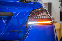 Load image into Gallery viewer, OLM Tail Lights for Subaru WRX / WRX STI (2015-2021) Spec CR Sequential Turn Signal - Black Base with Clear Lens OLMA.70038.1 Alternate Image