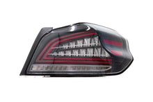 Load image into Gallery viewer, OLM Tail Lights for Subaru WRX / WRX STI (2015-2021) Spec CR Sequential Turn Signal - Black Base with Clear Lens OLMA.70038.1 Alternate Image