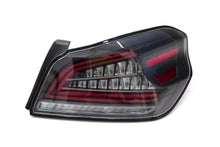 Load image into Gallery viewer, OLM Tail Lights for Subaru WRX / WRX STI (2015-2021) Spec CR Sequential Turn Signal - Black Base with Clear Lens OLMA.70038.1 Alternate Image