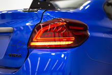 Load image into Gallery viewer, OLM Tail Lights for Subaru WRX &amp; WRX STI (2015-2021) Spec CR Sequential Turn Signal - Black Base with Red Lens OLMA.70038.3 Alternate Image