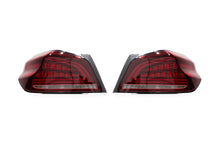 Load image into Gallery viewer, OLM Tail Lights for Subaru WRX &amp; WRX STI (2015-2021) Spec CR Sequential Turn Signal - Black Base with Red Lens OLMA.70038.3 Alternate Image