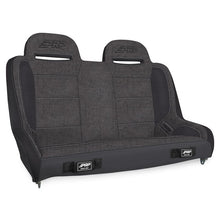 Load image into Gallery viewer, PRP Elite Series Rear Bench Jeep Wrangler JKU (2018) JLU (07-17) [47" Wide] Black Vinyl / Black / Grey - All Grey Alternate Image