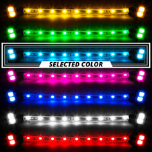 Load image into Gallery viewer, XKGlow 8xPod + 2x8" Strips Single Color XKGLOW LED Accent Light Motorcycle Kit - Amber/ Light Blue/ Blue/ Green/ Pink/ Red/ White - Light Blue Alternate Image
