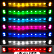 Load image into Gallery viewer, XKGlow 8xPod + 2x8" Strips Single Color XKGLOW LED Accent Light Motorcycle Kit - Amber/ Light Blue/ Blue/ Green/ Pink/ Red/ White - Red Alternate Image