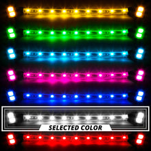 Load image into Gallery viewer, XKGlow 8xPod + 2x8" Strips Single Color XKGLOW LED Accent Light Motorcycle Kit - Amber/ Light Blue/ Blue/ Green/ Pink/ Red/ White - White Alternate Image