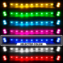 Load image into Gallery viewer, XKGlow 8xPod + 2x8" Strips Single Color XKGLOW LED Accent Light Motorcycle Kit - Amber/ Light Blue/ Blue/ Green/ Pink/ Red/ White - Blue Alternate Image
