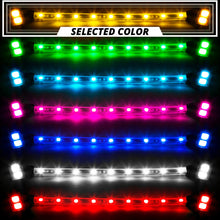 Load image into Gallery viewer, XKGlow 8xPod + 2x8" Strips Single Color XKGLOW LED Accent Light Motorcycle Kit - Amber/ Light Blue/ Blue/ Green/ Pink/ Red/ White - Amber Alternate Image