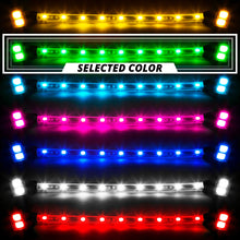 Load image into Gallery viewer, XKGlow 8xPod + 2x8" Strips Single Color XKGLOW LED Accent Light Motorcycle Kit - Amber/ Light Blue/ Blue/ Green/ Pink/ Red/ White - Green Alternate Image