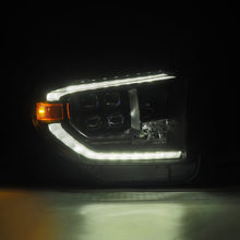 Load image into Gallery viewer, AlphaRex LED Projector Headlights Toyota Tundra (14-21) [MK II NOVA Series w/ DRL &amp; Level Adjuster] Alpha-Black / Black / Chrome - Alpha-Black / w/ Converter Alternate Image