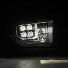 Load image into Gallery viewer, AlphaRex LED Projector Headlights Toyota Tundra (14-21) [MK II NOVA Series w/ DRL &amp; Level Adjuster] Alpha-Black / Black / Chrome - Alpha-Black / w/ Converter Alternate Image