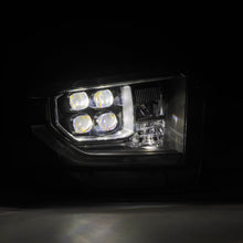 Load image into Gallery viewer, AlphaRex LED Projector Headlights Toyota Tundra (14-21) [MK II NOVA Series w/ DRL &amp; Level Adjuster] Alpha-Black / Black / Chrome - Alpha-Black / w/ Converter Alternate Image