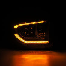 Load image into Gallery viewer, AlphaRex LED Projector Headlights Toyota Tundra (14-21) [G2 Version LUXX Series - DRL Light Tube] Alpha-Black or Black - Alpha-Black / w/ Converter Alternate Image