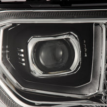 Load image into Gallery viewer, AlphaRex LED Projector Headlights Toyota Tacoma (07-13) [G2 Version LUXX Series - DRL Light Tube] Alpha-Black / Black / Chrome - Black Alternate Image