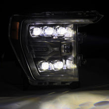 Load image into Gallery viewer, AlphaRex LED Projector Headlights Ford F150 / F150 Raptor (21-23) [3D Ice Cube LED - NOVA Series w/ DRL] 14th Gen Style Black or Jet Black Alternate Image
