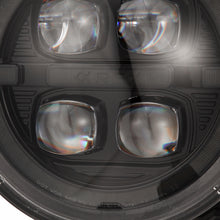 Load image into Gallery viewer, AlphaRex LED Projector Headlights Jeep Wrangler JL (18-23) [3D Ice-Cube LED - NOVA Series w/ DRL] Alpha-Black or Black - Black Alternate Image