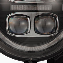 Load image into Gallery viewer, AlphaRex LED Projector Headlights Jeep Wrangler JL (18-23) [3D Ice-Cube LED - NOVA Series w/ DRL] Alpha-Black or Black - Black Alternate Image