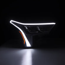 Load image into Gallery viewer, AlphaRex LED Projector Headlights Toyota Sequoia (22-23) [LUXX Series - DRL Light Tube] Alpha-Black or Black - Alpha-Black w/ White DRL / Stock Reflector Alternate Image