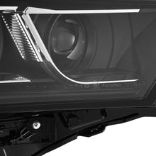 Load image into Gallery viewer, AlphaRex LED Projector Headlights Toyota Sequoia (22-23) [LUXX Series - DRL Light Tube] Alpha-Black or Black - Alpha-Black w/ White DRL / Stock Reflector Alternate Image