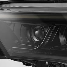 Load image into Gallery viewer, AlphaRex LED Projector Headlights Toyota Tundra (22-23) [LUXX Series - DRL Light Tube] Alpha-Black or Black - Alpha-Black w/ White DRL / Stock Reflector Alternate Image