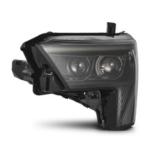 Load image into Gallery viewer, AlphaRex LED Projector Headlights Toyota Tundra (22-23) [LUXX Series - DRL Light Tube] Alpha-Black or Black - Alpha-Black w/ White DRL / Stock Reflector Alternate Image